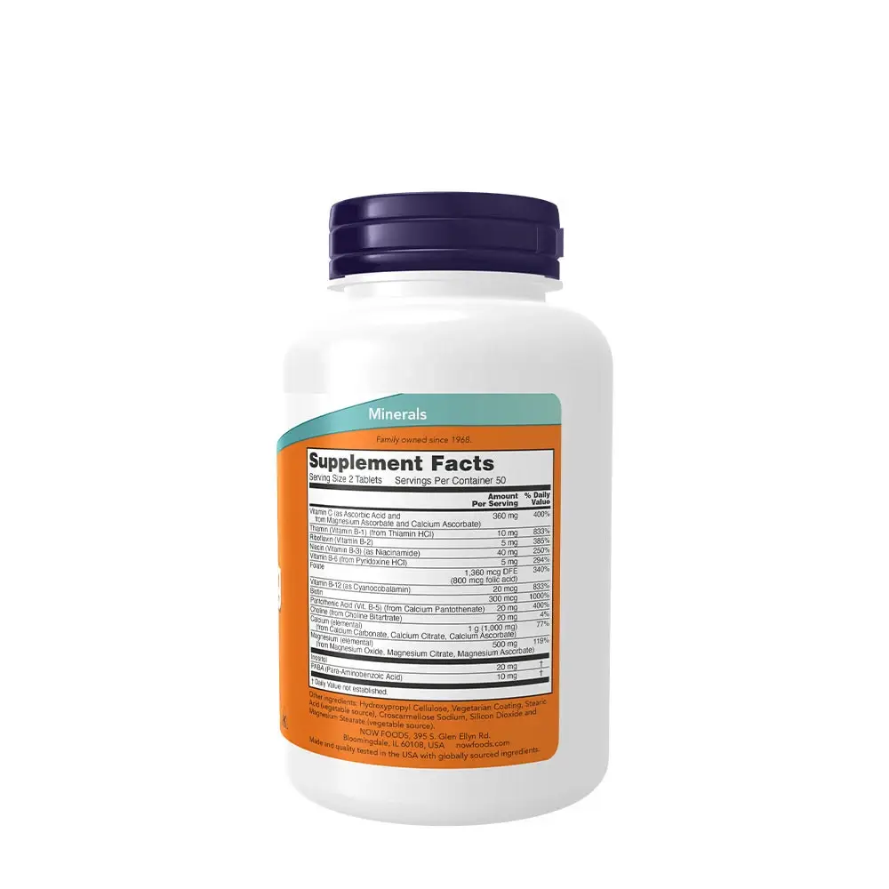Cal-Mag with B-Complex and Vitamin C – 100 tabletter - Bild 2