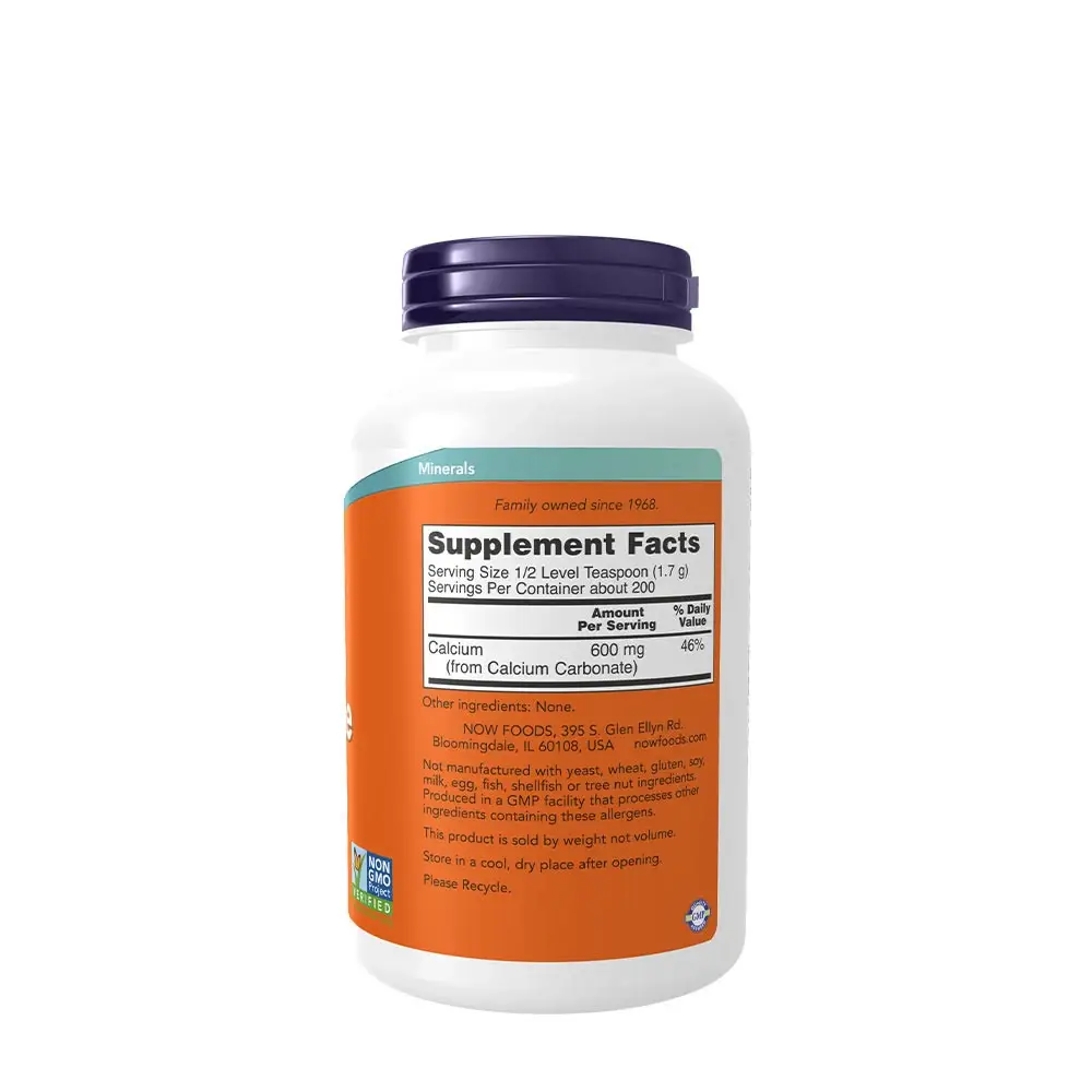 Calcium Carbonate Powder - NOW Foods - 340 g (12 oz) - Bild 2