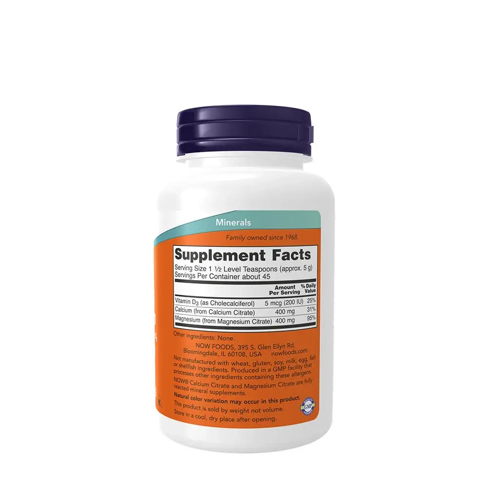 Calcium & Magnesium Powder – NOW Foods - Bild 2