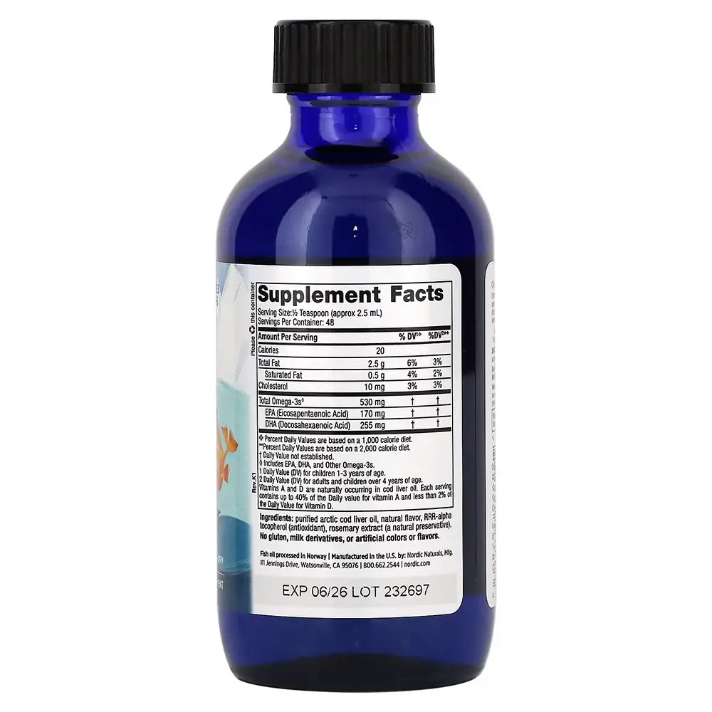 530 mg Omega-3 Jordgubb (EAN 768990891281) – 119 ml – Nuvalia