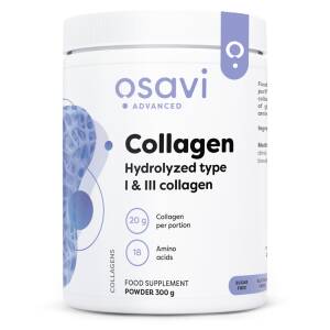 Kollagenpeptider – hydrolyserade typ 1 och 3 – 300 g – Nuvalia