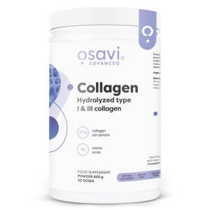 Kollagenpeptider – hydrolyserade typ 1 och 3 – 600 g – Nuvalia