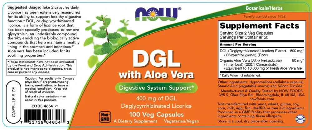DGL with Aloe Vera – 100 vcaps - Bild 2
