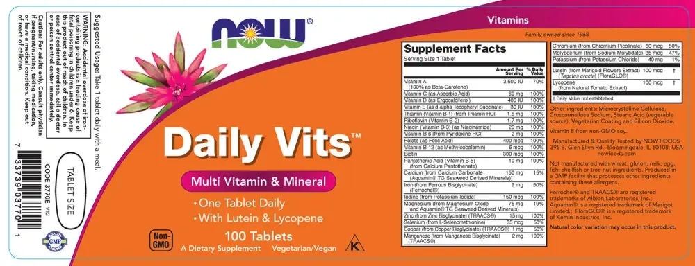 Daily Vits – 100 tabletter - Bild 2