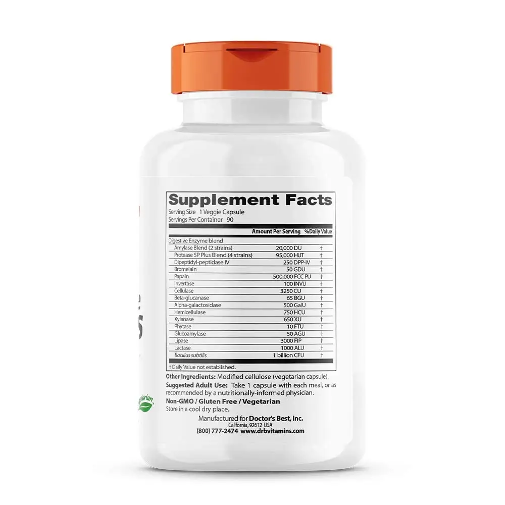 Digestive Enzymes – 90 vcaps - Bild 2