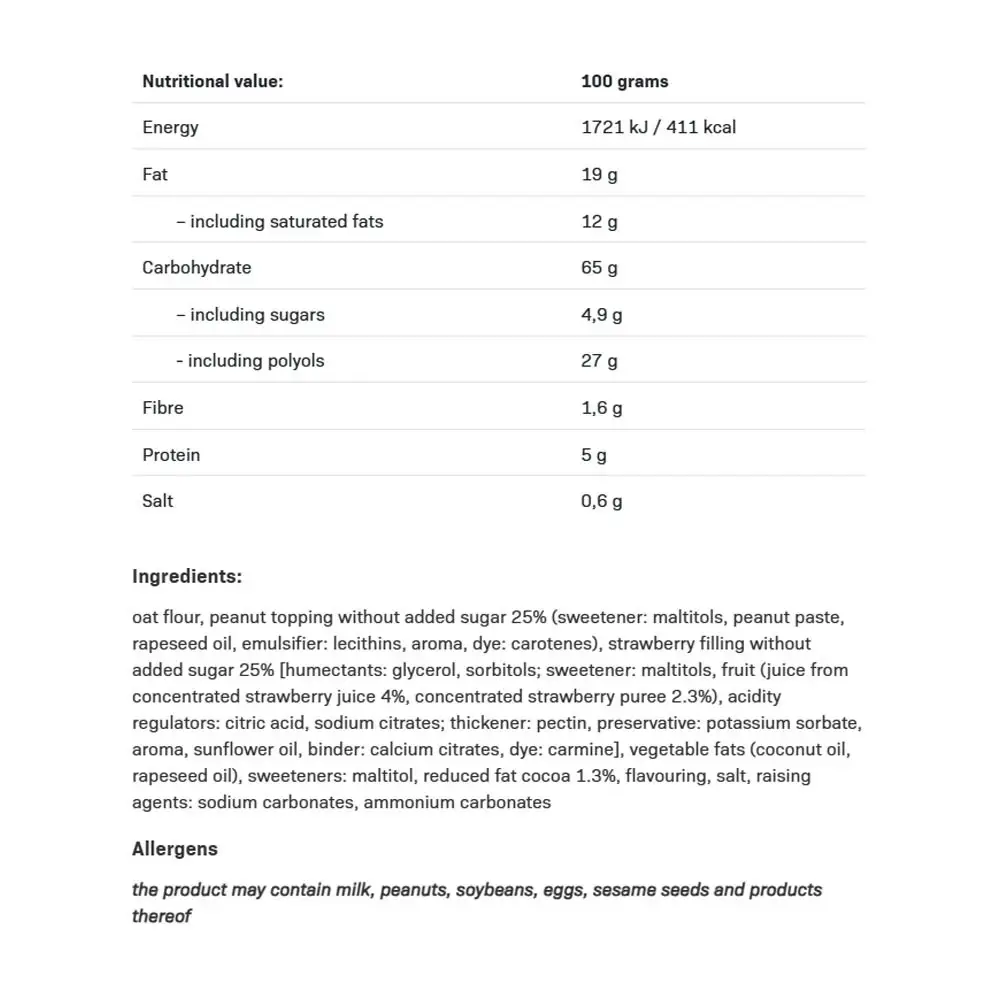 Jordnötssmör och jordgubbssylt – 128 g – Nuvalia