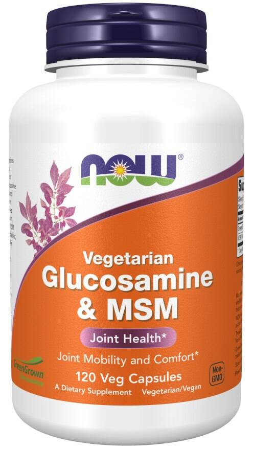 Glukosamin & MSM, vegetariskt – 120 vegetariska kapslar – Nuvalia