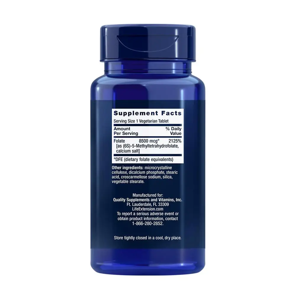 High Potency Optimized Folate – 30 vegetariska tabletter - Bild 2