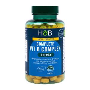 Komplett B-vitaminkomplex med hög styrka – 240 tabletter – Nuvalia