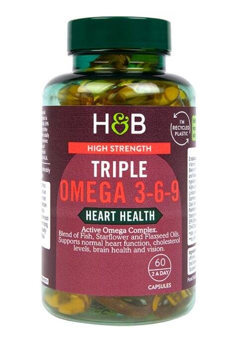High Strength Triple Omega 3-6-9 – 60 kapslar – Nuvalia