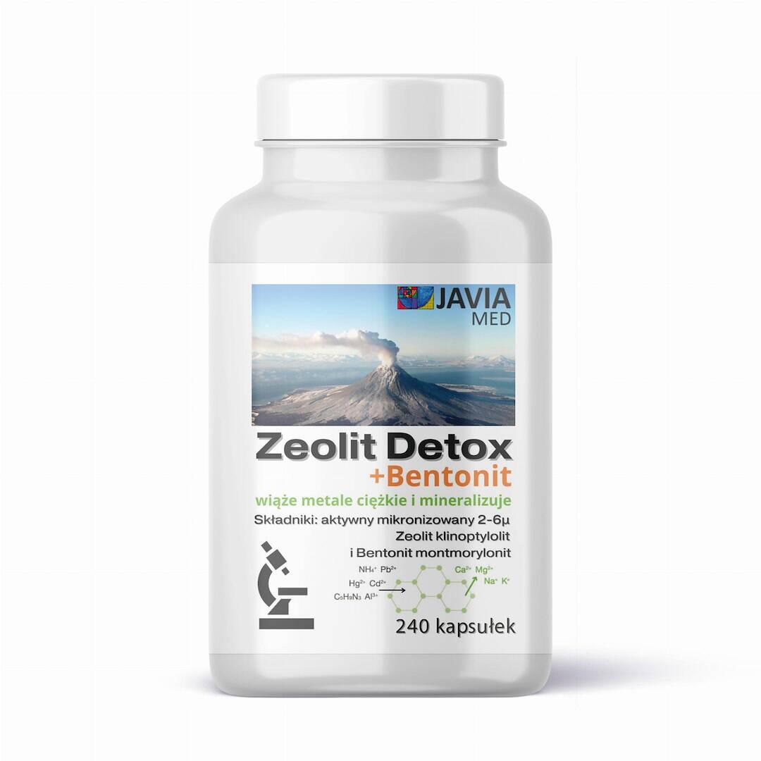 JAVIA Zeolit Detox + Bentonit (240 kaps.) – Nuvalia