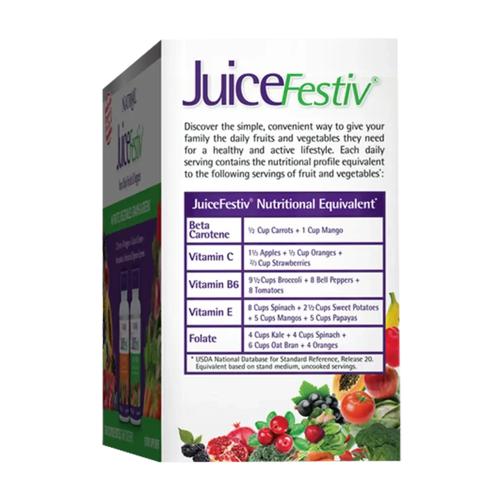 JuiceFestiv, Daily Fruits & Veggies – 60 + 60 kapslar - Bild 3