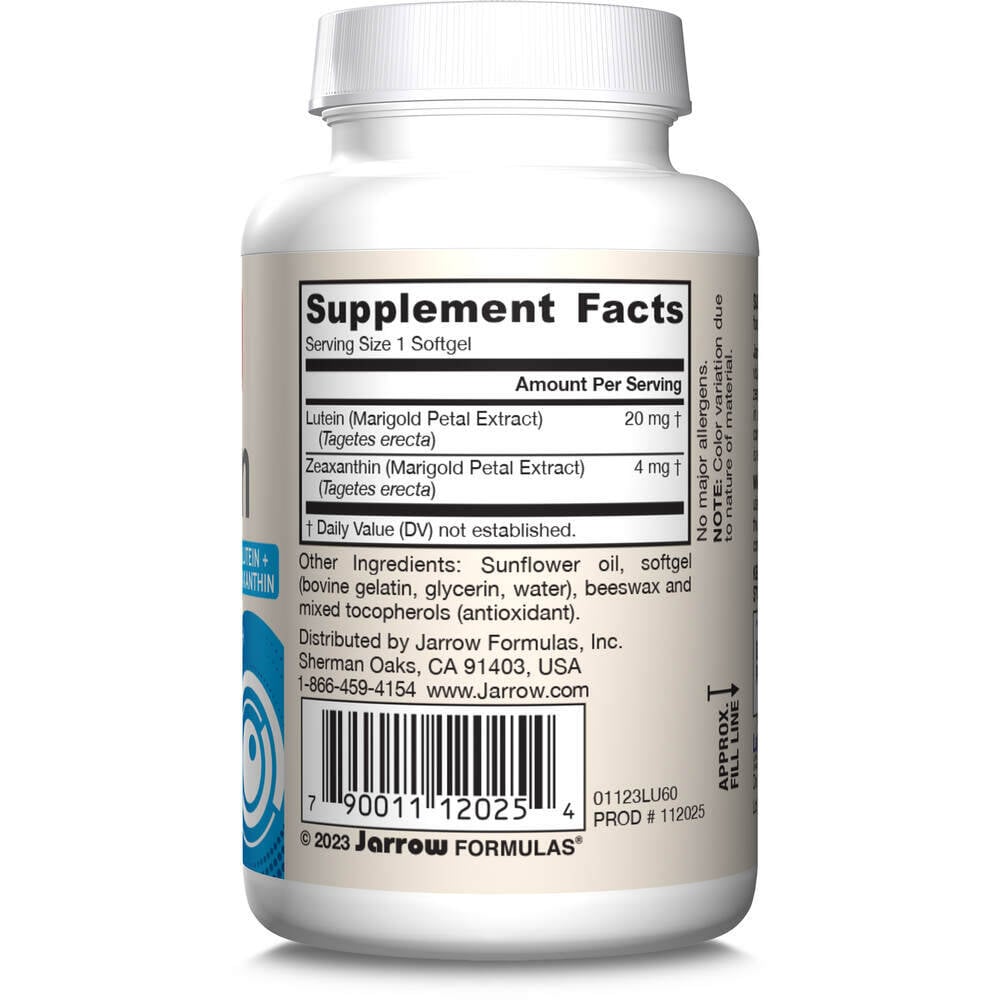 Lutein, 20mg – 60 mjuka kapslar - Bild 3