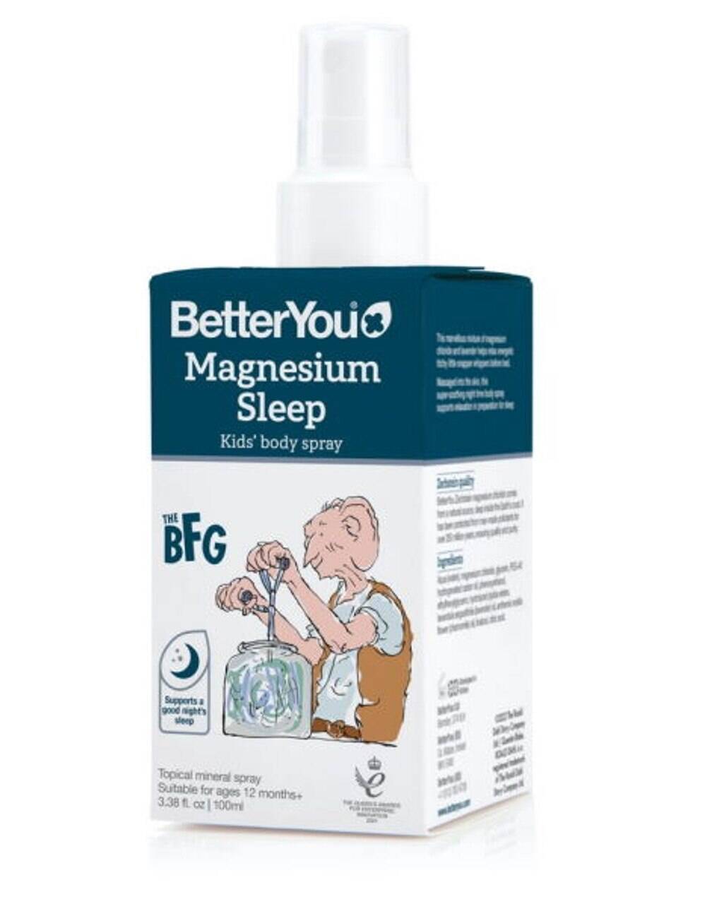Magnesium Sleep kroppsspray för barn – 100 ml – Nuvalia