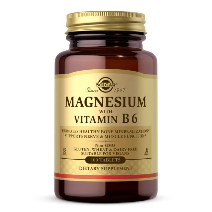 Magnesium med B6-vitamin – 100 tabletter – Nuvalia