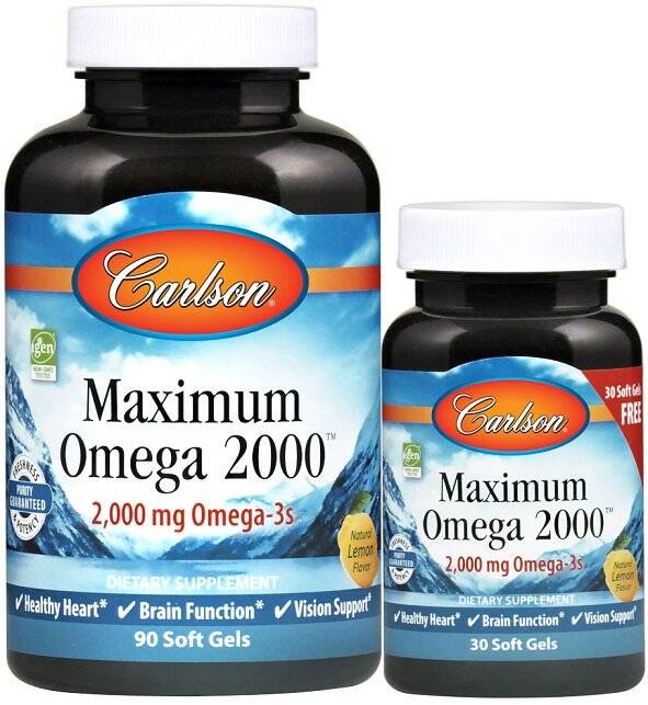 Maximum Omega 2000 – 90 + 30 mjuka kapslar – Nuvalia