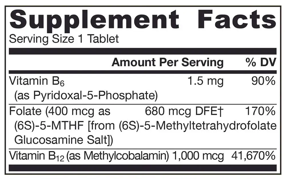 Methyl B-12 & Methyl Folate - Jarrow Formulas - 60 Tuggtabletter - Bild 2