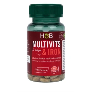 Multivitaminer och järn – 60 tabletter (EAN 5059604689468) – Nuvalia