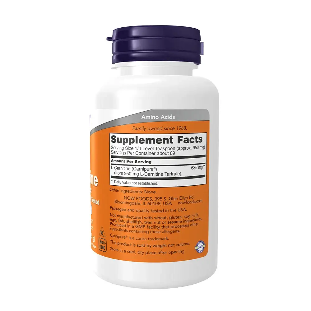 NOW L-Carnitine Pulver (85 g) - Bild 2
