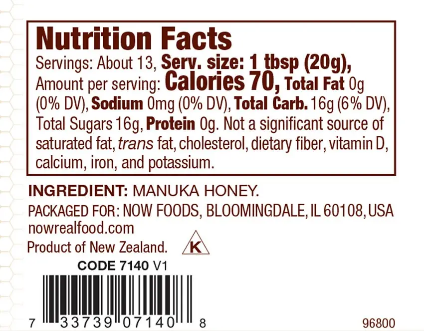NOW Manuka Honey (250 g) - Bild 2