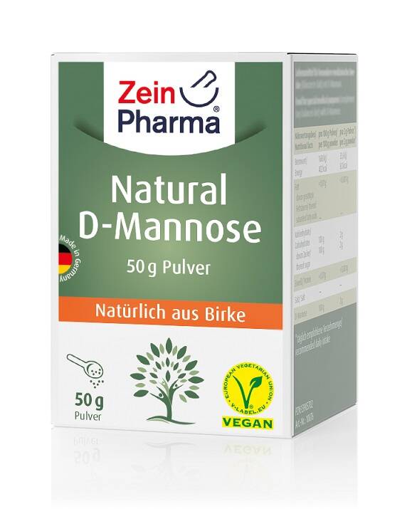 Naturligt D-mannospulver – 50 g – Nuvalia