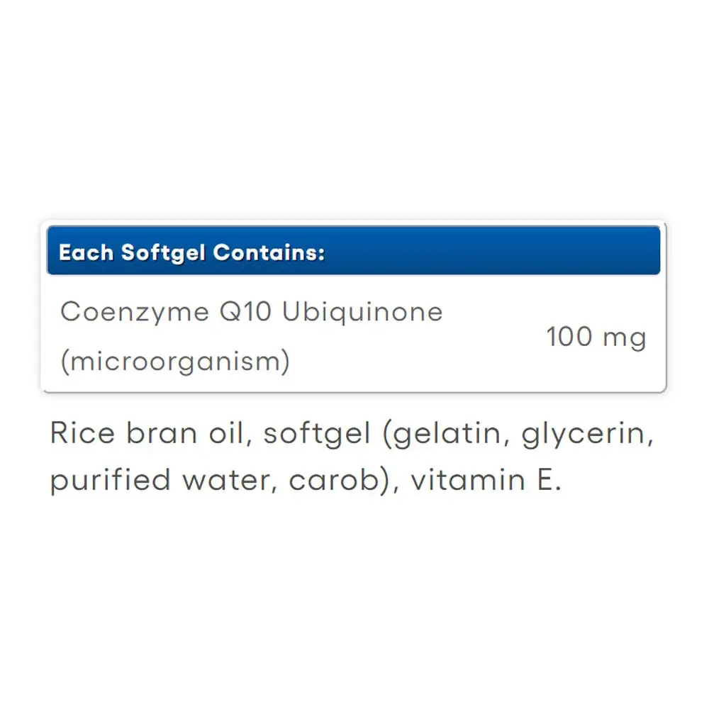 Natural Factors Coenzyme Q10 100 % Natural 100 mg (60 Softgels) - Bild 2