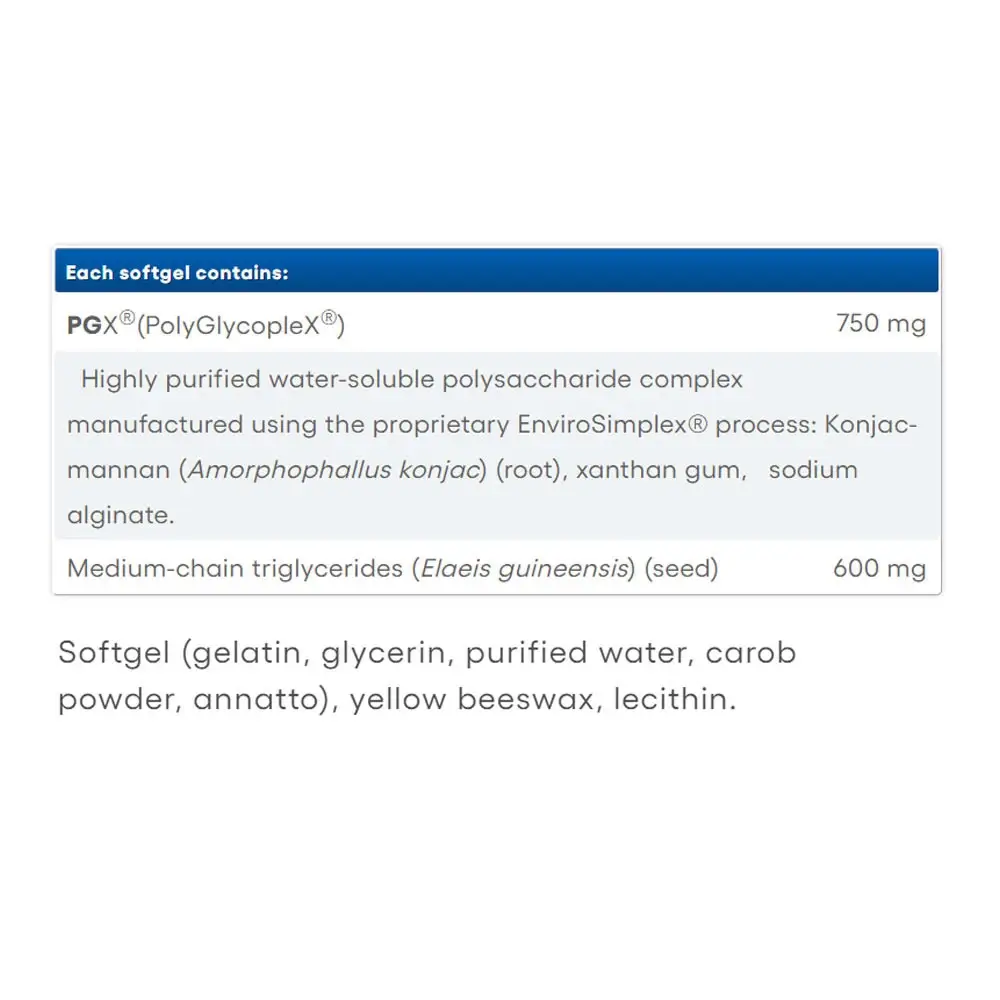 Natural Factors PGX Daily Ultra Matrix 750 mg (120 Mjuka Kapslar) - Bild 2
