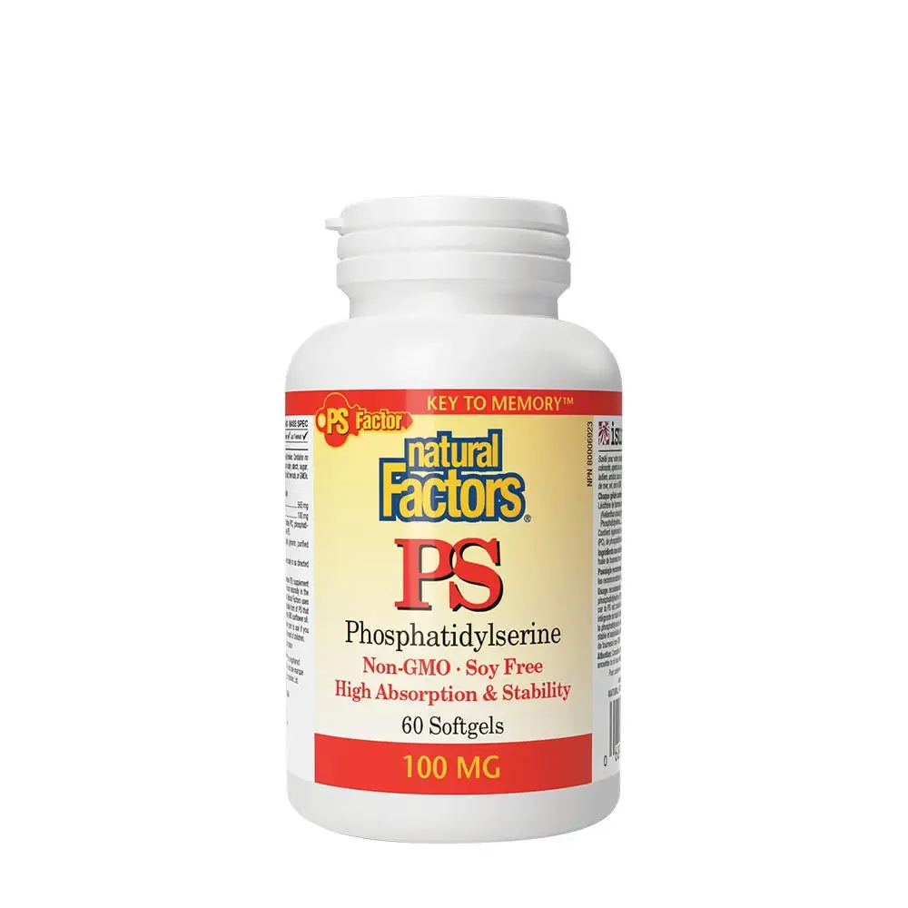 Natural Factors PS FOSFATIDYLSERIN 100 MG (60 mjuka gelkapslar) – Nuvalia
