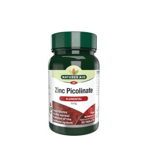 Natures Aid Zinc Picolinate 15 mg (30 Tablets) - Nuvalia