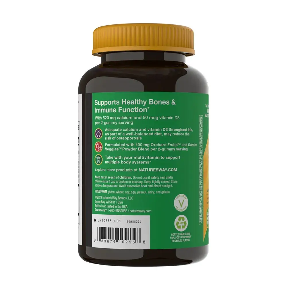 Natures Way Alive!® Calcium + D3 Gummies (60 Gummies) - Bild 8
