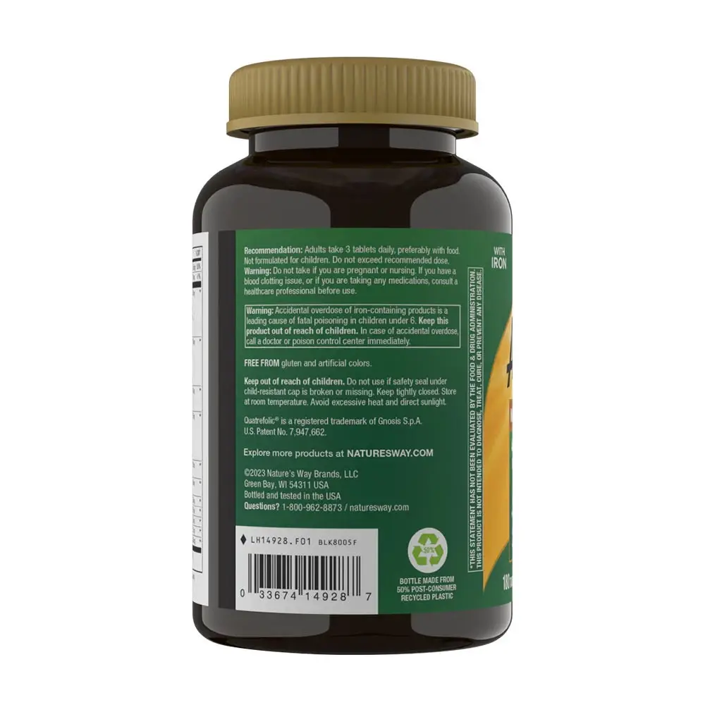 Natures Way Alive!® Max3 Potency Multivitamin (180 Tabletter) - Bild 3
