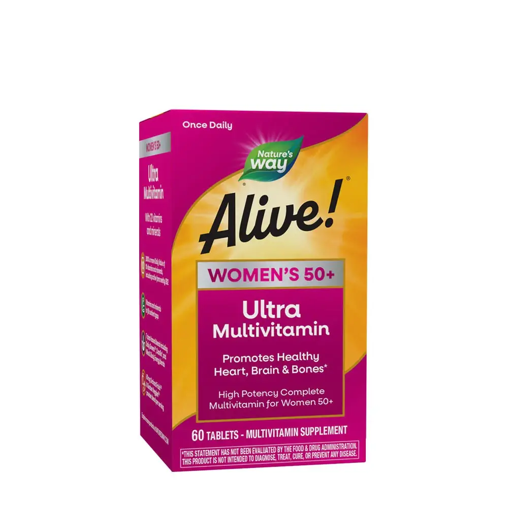 Natures Way Alive!® Ultra Multivitamin för kvinnor över 50 (60 tabletter) – Nuvalia