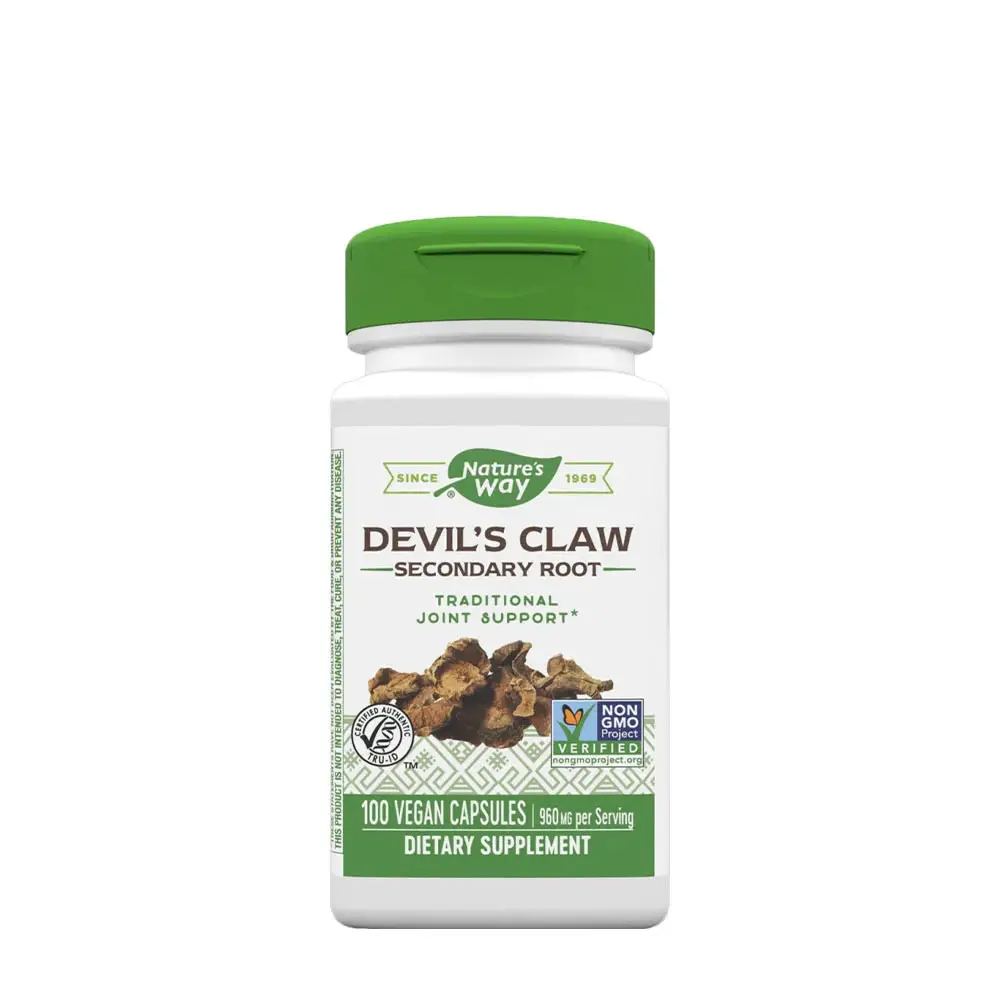Natures Way Djävulsklo – sidorötter (100 kapslar) – Nuvalia