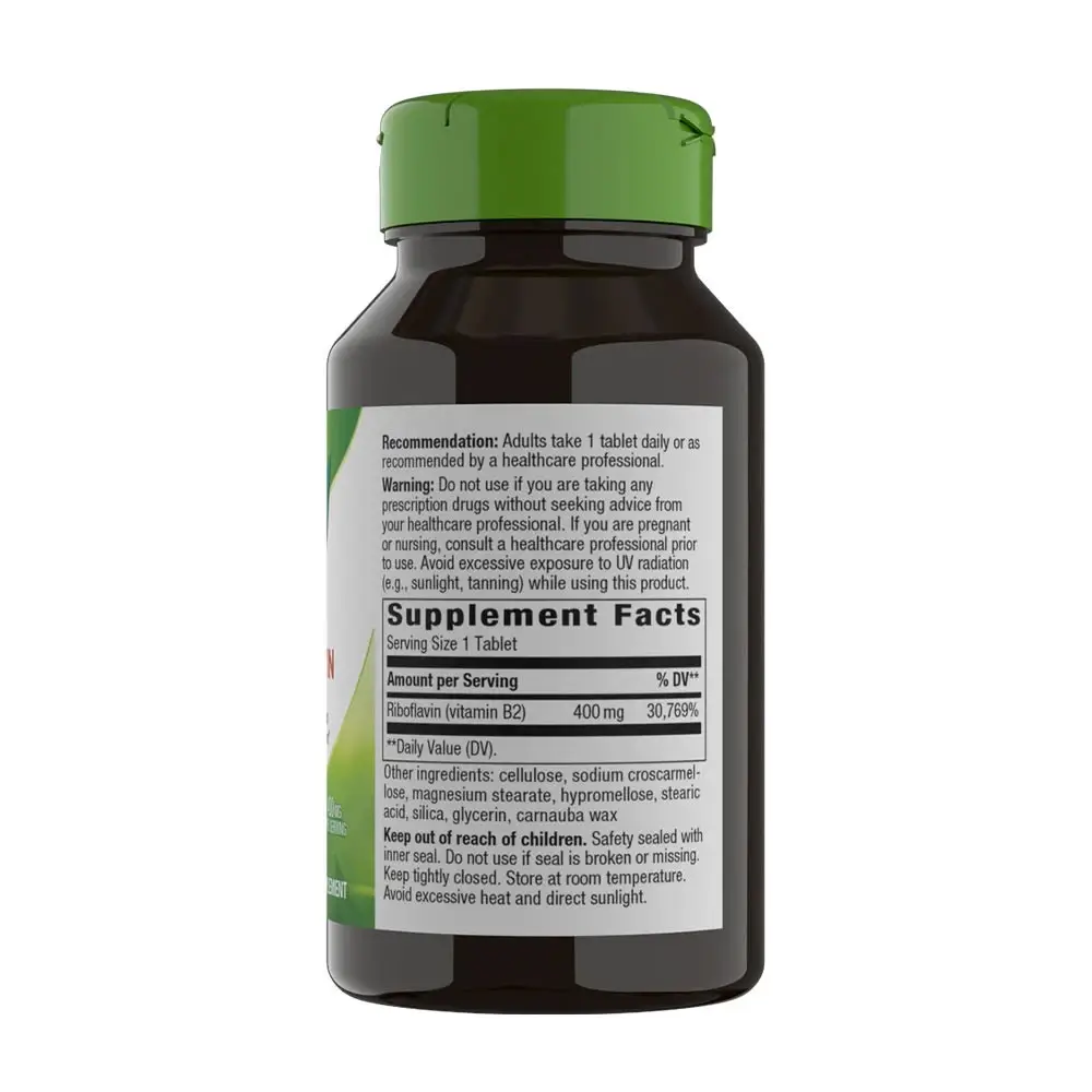 Natures Way Riboflavin Vitamin B2 (30 Tabletter) - Bild 2