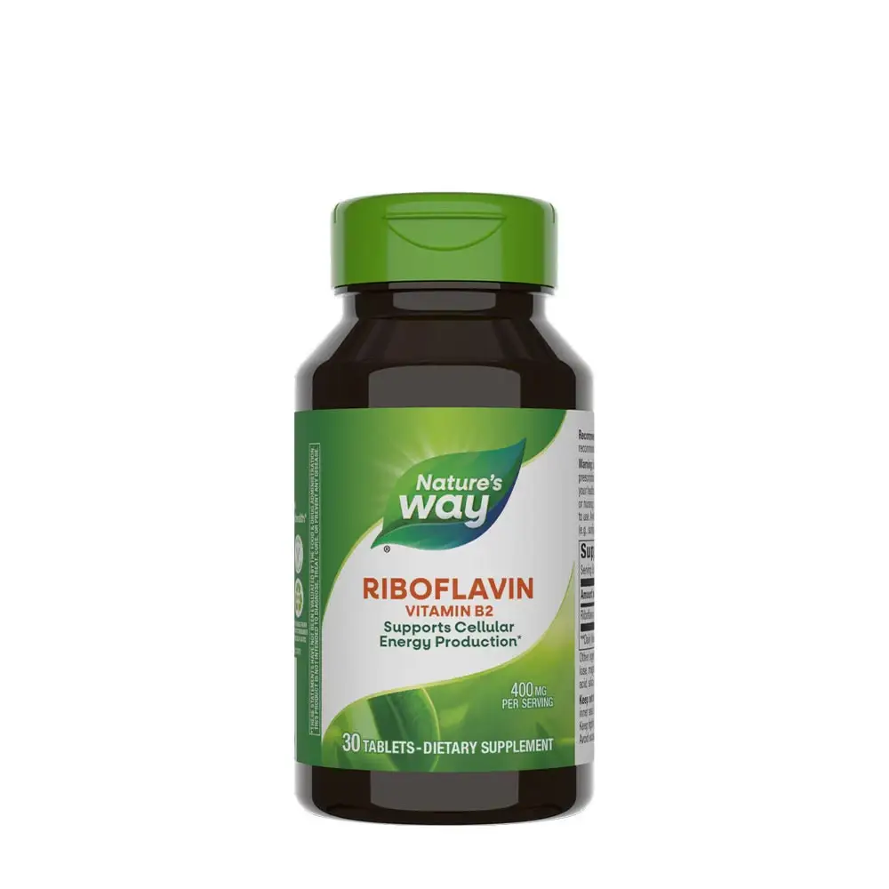 Natures Way Riboflavin Vitamin B2 (30 tabletter) – Nuvalia