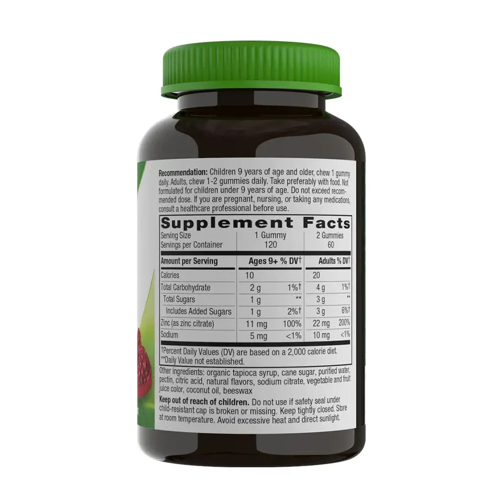 Natures Way Zinc Gummies (120 gummies, Mixed Berry) - Bild 4