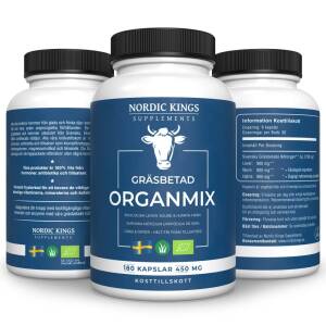 Nordic Kings 100% Grass-Fed Organic Organ Mix – 180 kapslar - Nuvalia