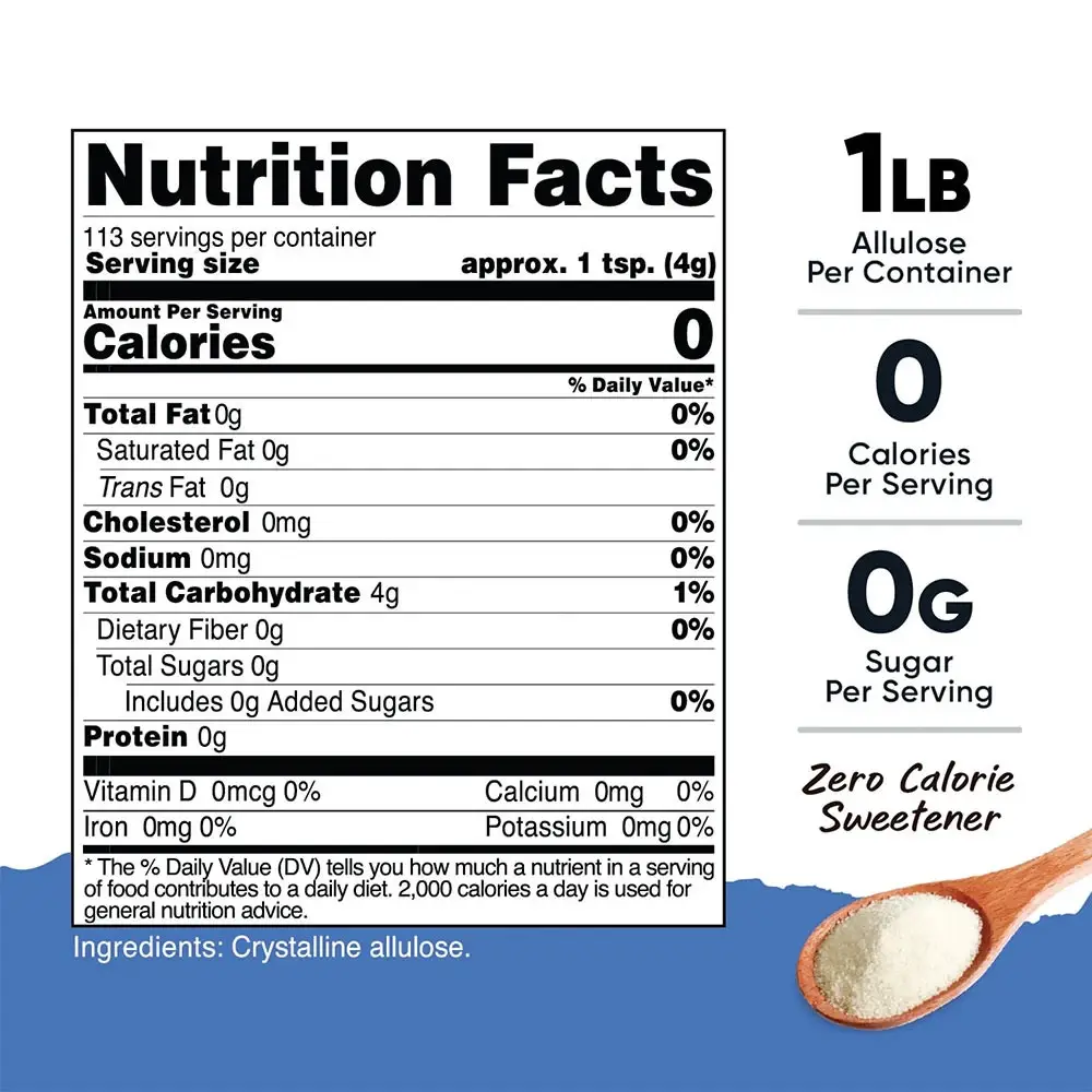 Nutricost Allulose Sweetener Powder (454 g) - Bild 2