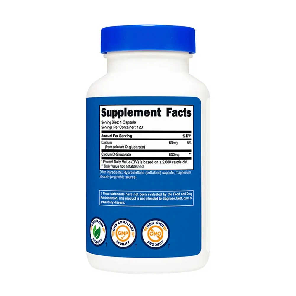 Nutricost Calcium D-Glucarate Capsules (120 Kapslar) - Bild 2