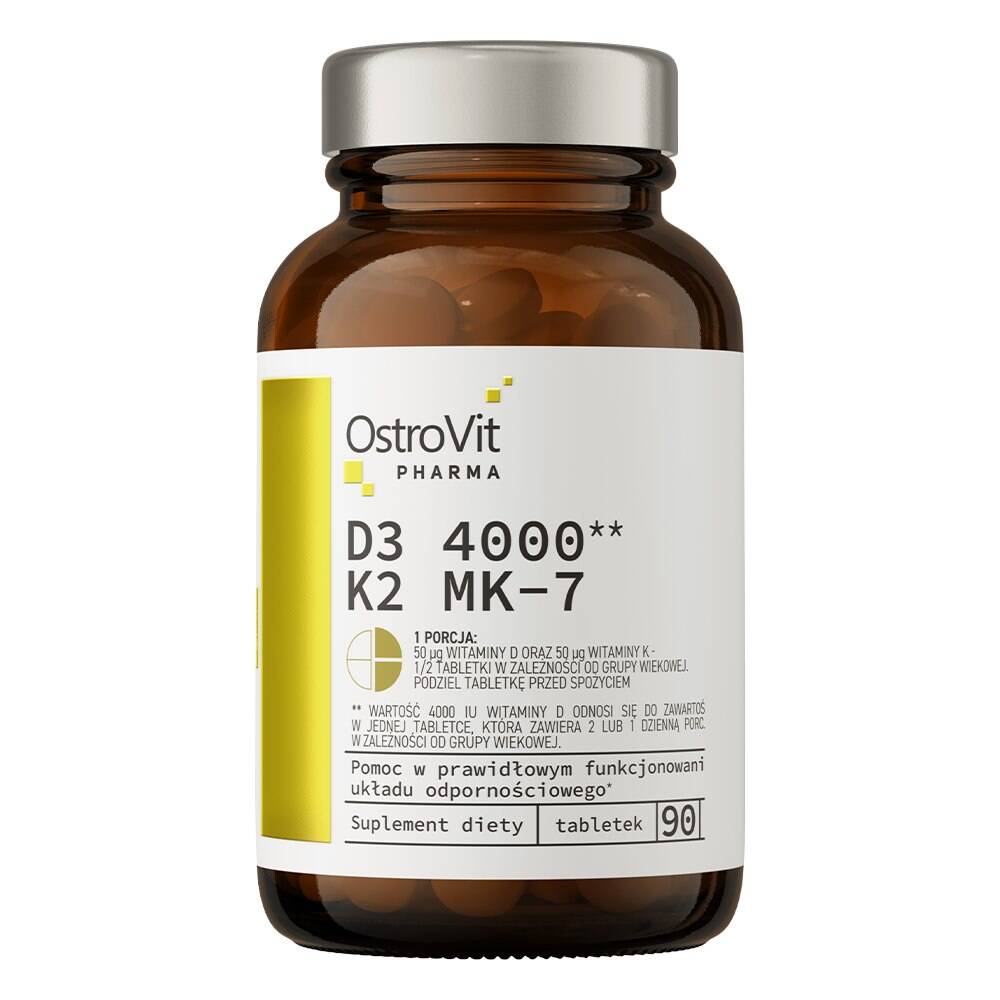 OSTROVIT Pharma D3 4000 K2 MK-7 (90 tabletter) – Nuvalia