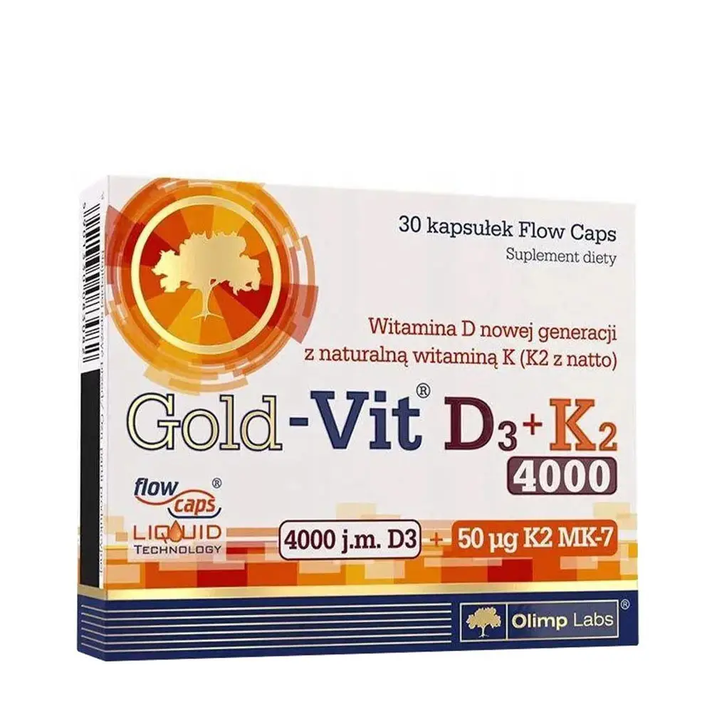 Olimp Labs Gold-Vit® D3+K2 2000 IE (30 kapslar) – Nuvalia