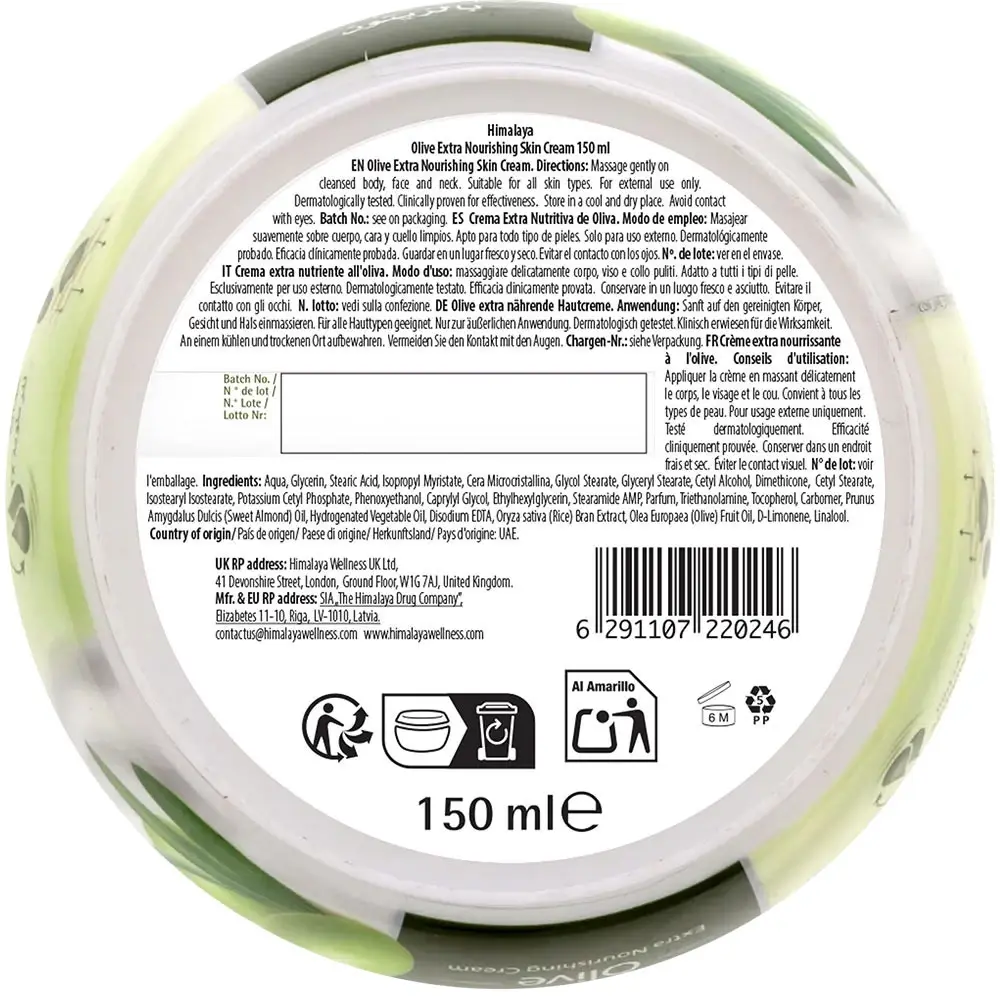 Olive Extra Nourishing Cream – 150 ml. - Bild 2