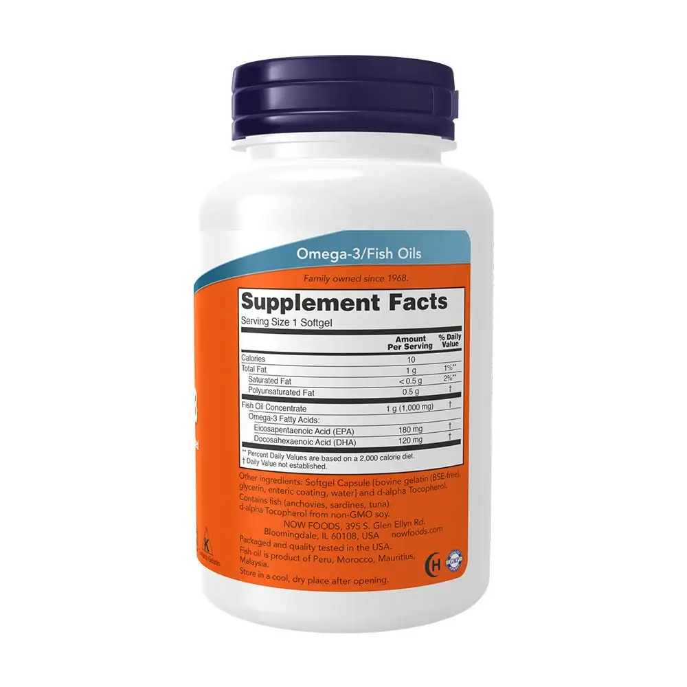 Omega-3 Enteric Coated – 90 mjuka kapslar - Bild 2