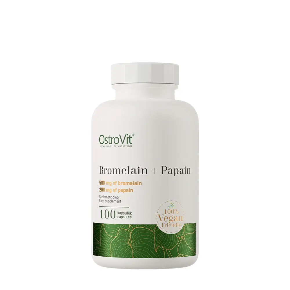 Ostrovit Bromelain + Papain 100% Vege (100 kapslar) – Nuvalia