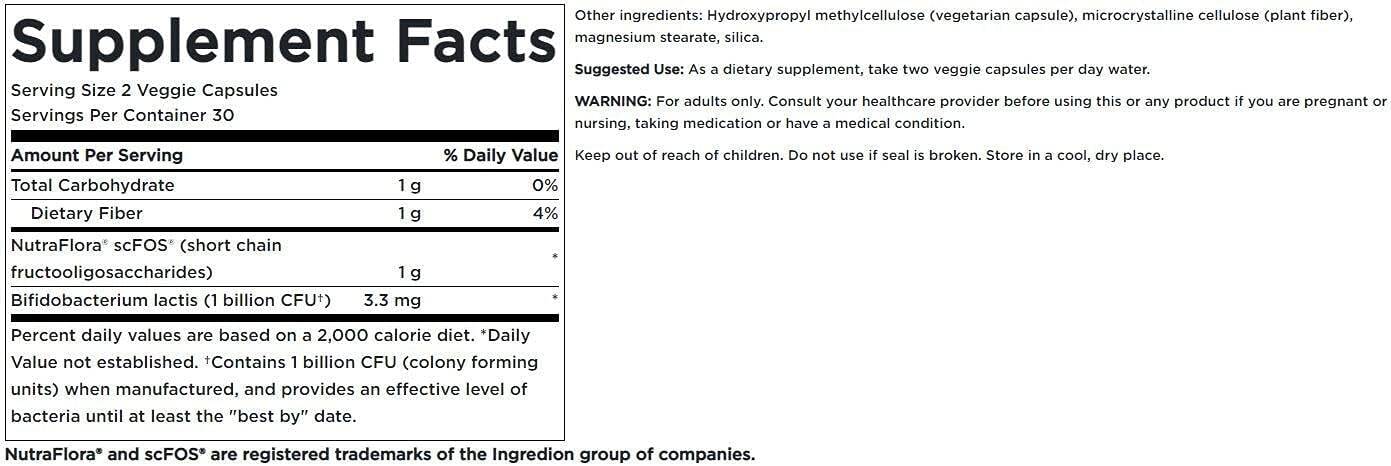 Probiotic+ Prebiotic Fiber – 60 vcaps - Bild 3
