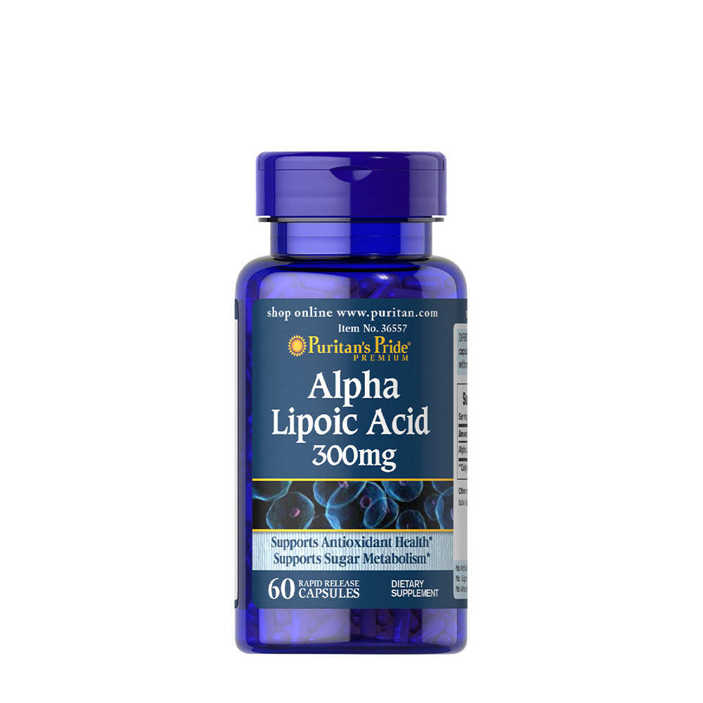 Puritan's Pride Alfa-liponsyra 300 mg (60 kapslar) – Nuvalia