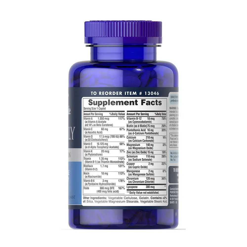 Puritan's Pride One Daily Men's Multivitamin (100 Kapsletter) - Bild 2