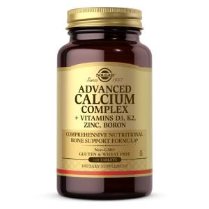SOLGAR Ultimate Bone Support - Advanced Calcium Complex (D3 + K2 + Zinc + Boron) (120 tabs) - Nuvalia