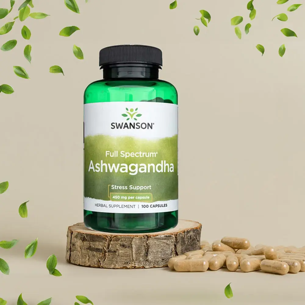 SWANSON Ashwagandha 450mg 100 kapslar - Bild 3
