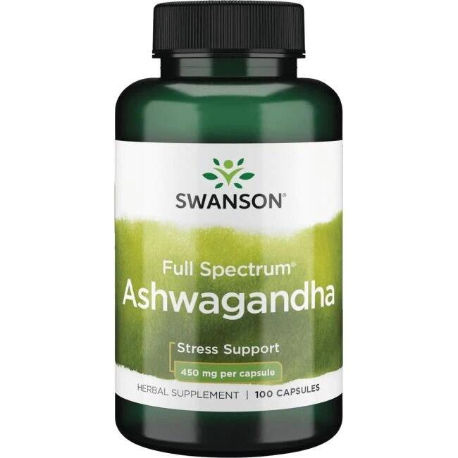SWANSON Ashwagandha 450 mg 100 kapslar – Nuvalia